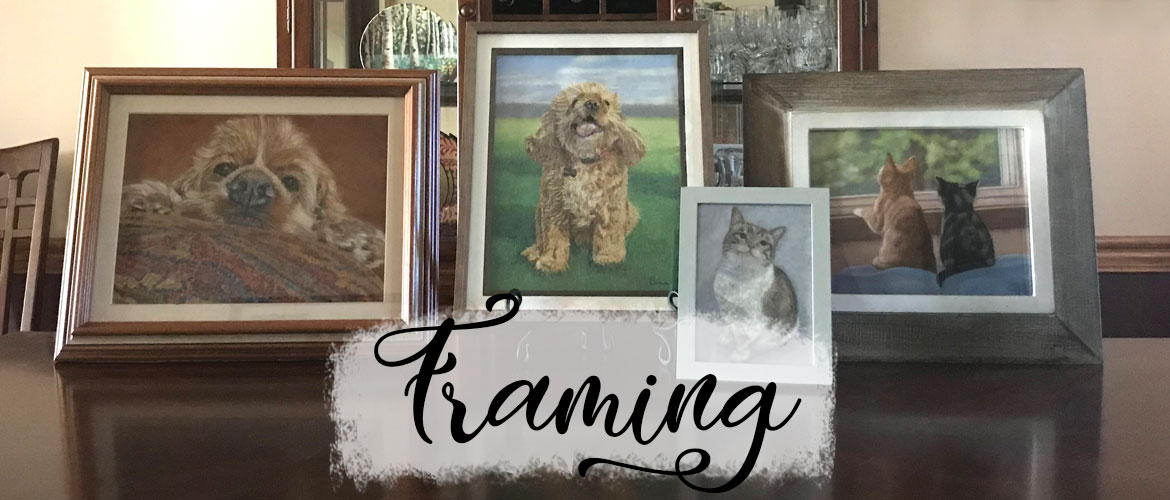 framing a pastel painting