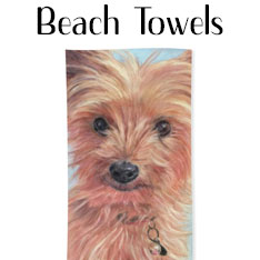 custom pet beach towel