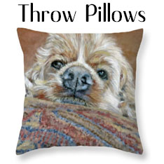 pet throw pillow