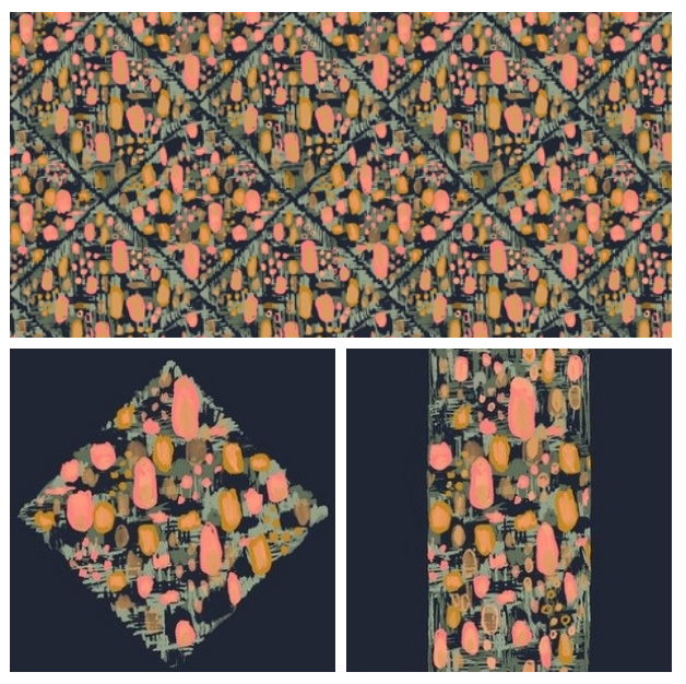 abstract floral fabric