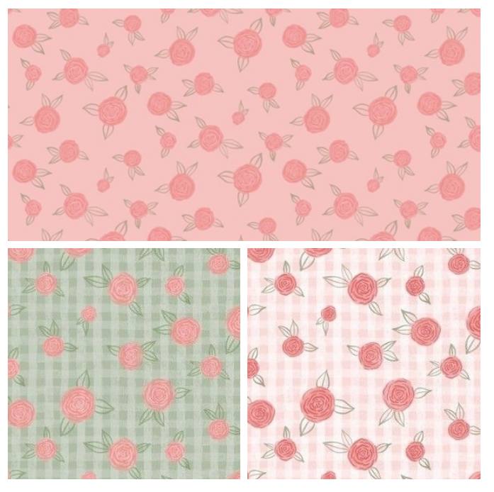 roses seamless patterns